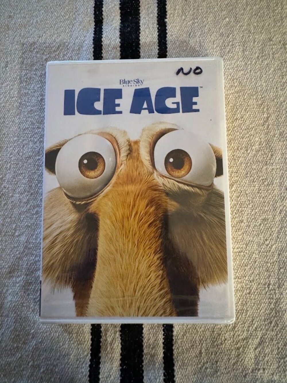 Blue Sky White and Blue Ice Age DVD